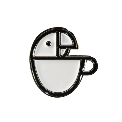 Значок-пин «Тукан в чашке»